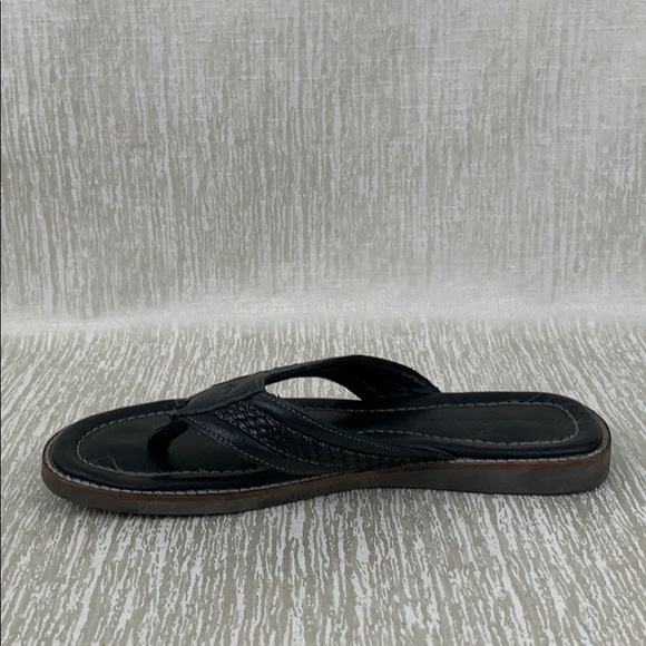 TOMMY BAHAMA MEN’S BLACK LEATHER SANDALS SIZE 11 - Picture 8 of 9